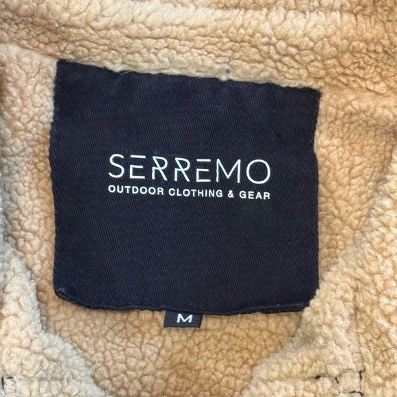 SERREMO Men's Black Sherpa-Lined Jacket, size medium - Picture 5 of 13